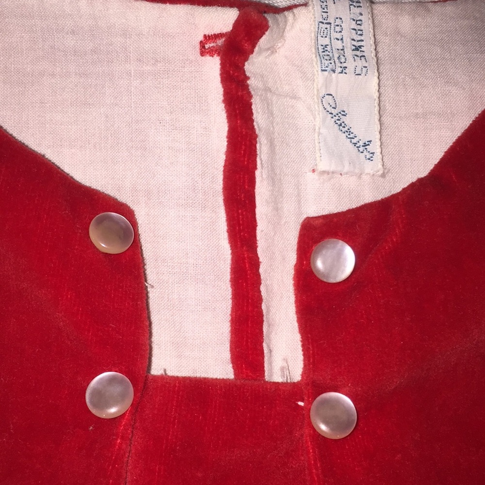 Beautiful Vintage Red Velvet jumper - Picture 3 of 6
